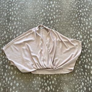 Trina Turk Concourse draped top, 3/4 sleeves